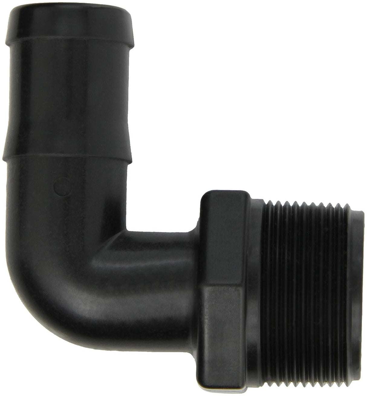 Banjo HB150/125-90 Polypropylene Hose Fitting, 90 Degree Elbow, 1-1/2" NPT Male x 1-1/4" Barbed