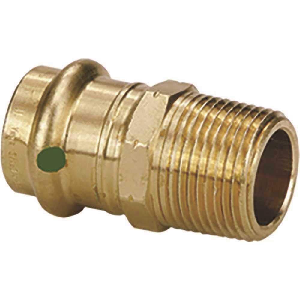 Viega 79230 ProPress Zero Lead Bronze Adapter with Male 3/4-Inch by 3/4-Inch P x Male NPT, by Viega