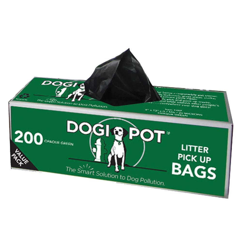 DOGIPOT 1010 Pet Station Includes Sign, Dispenser, Poly Receptacle , Litter Bag Rolls and Liner Trash Bags, Polyethylene, Forest Green (Sign board may vary)