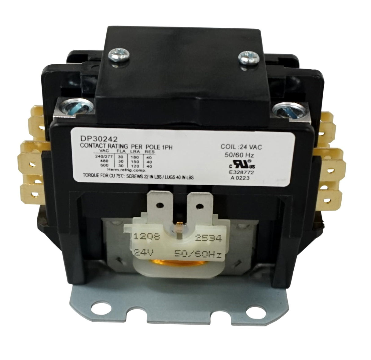 Supco DP30242 - CONTACTOR 30A 24V 2 POLE