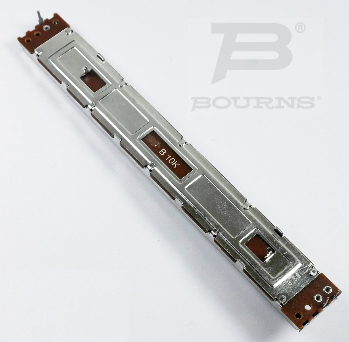 BOURNS 10K Ohm Slide Potentiometer, 100mm Travel Single Linear Taper, Carbon