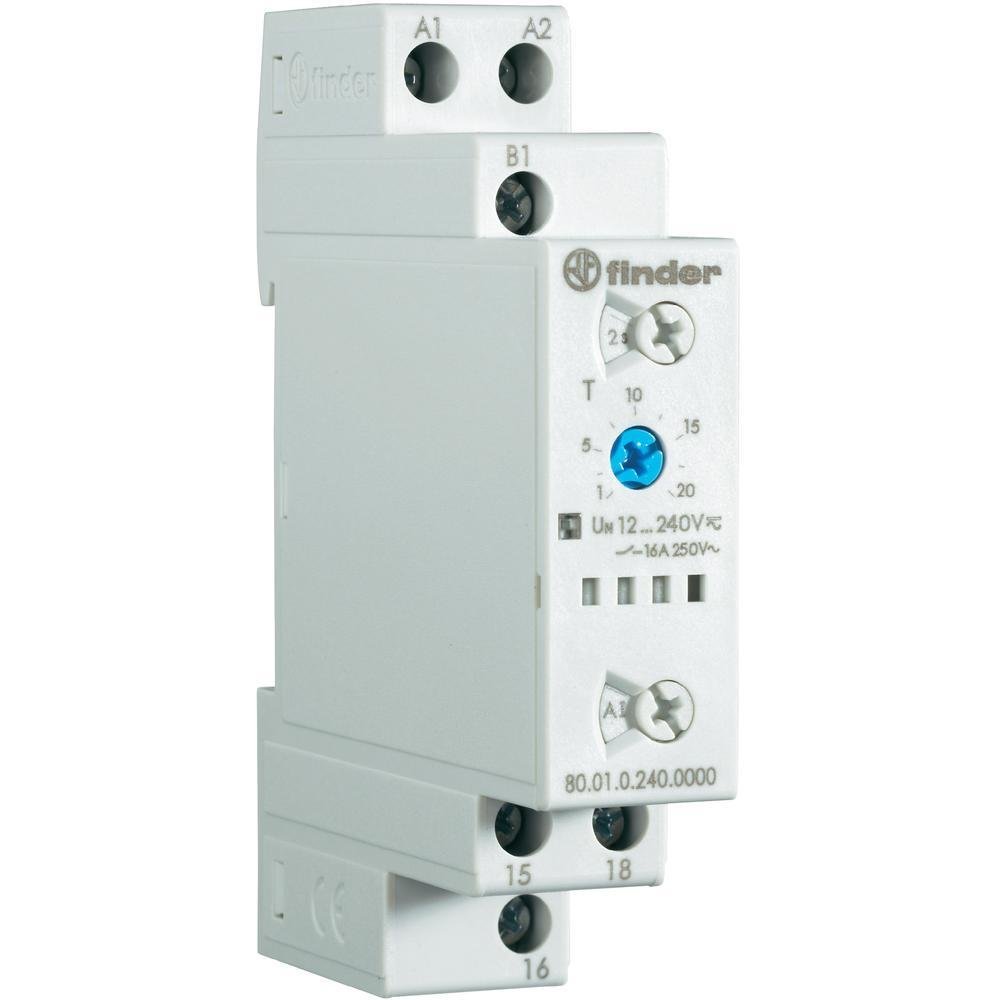 Time delay Relay Finder 80.01.0.240.0000-1 Multifunction Time Range: 24 h (max) 1 Inverter (RT) 1 pc(s)