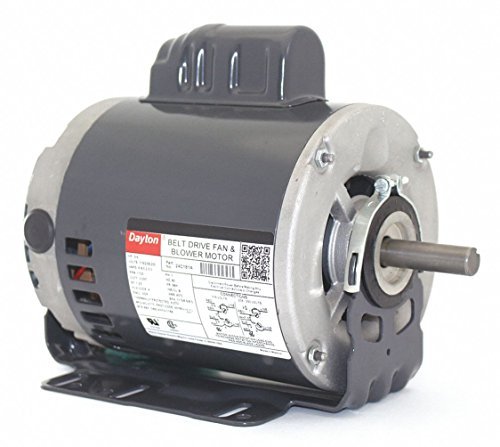 Dayton 3/4 HP Belt Drive Motor, Capacitor-Start, 1725 Nameplate RPM, 115/208-230 Voltage, Frame 56H