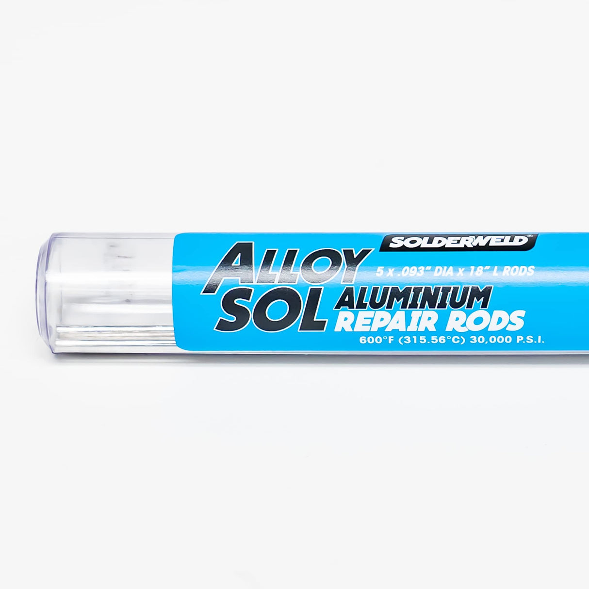 Solderweld SW-AS09305K Alloy Sol Aluminum Repair and Joining 18 in. Rod 5 Pack
