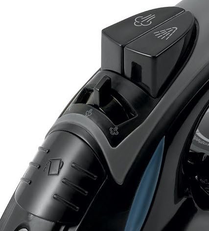 Sunbeam 4275-200 GreenSense SteamMaster Full Size Professional Iron with Retractable Cord and ClearView, Black