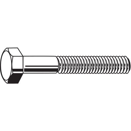 1/2"-13 x 7" Grade 8 Zinc Yellow UNC (Coarse) Hex Head Cap Screws, 5 pk.