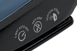 Sunbeam 4275-200 GreenSense SteamMaster Full Size Professional Iron with Retractable Cord and ClearView, Black