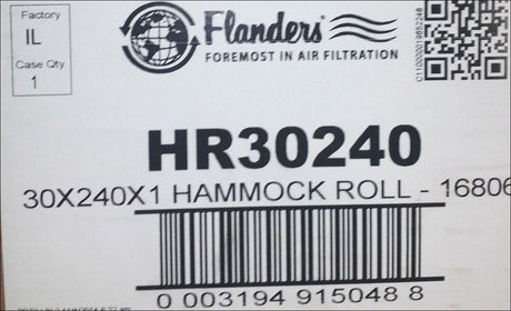 Fiberglass Filter Roll 30"x240"x1"