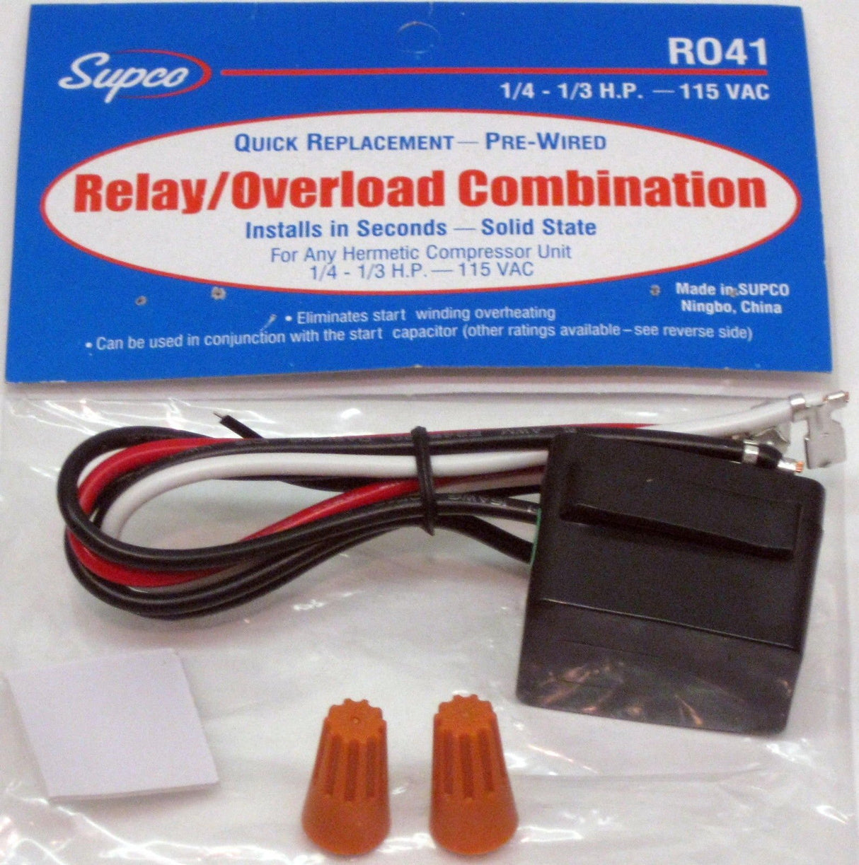 Supco RO41 Universal Relay Overload Combo