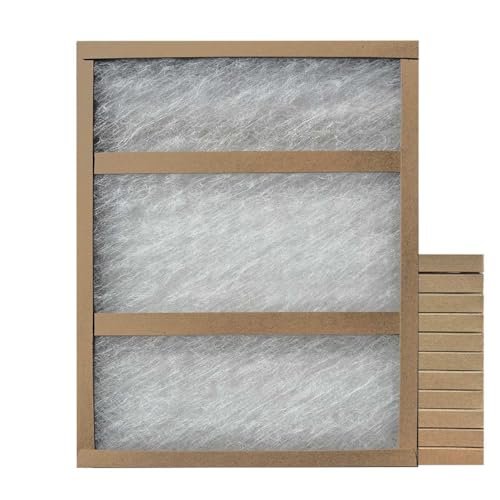 14x18x1 Glasfloss Fiberglass Air Filter, Double Strut, GDS Series, Made in USA, Actual Size: 13 5/8 x 17 5/8 x 3/4 (Box of 12)