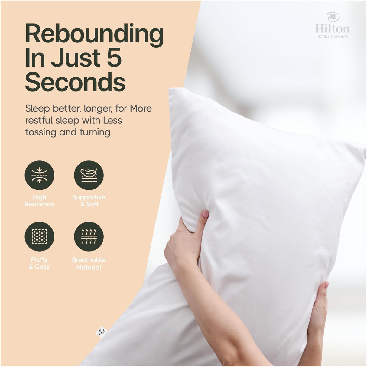 Best Western EVEREST Pillow 2 Pack 20x30, Made in USA, MEDIUM SOFT used in hotels