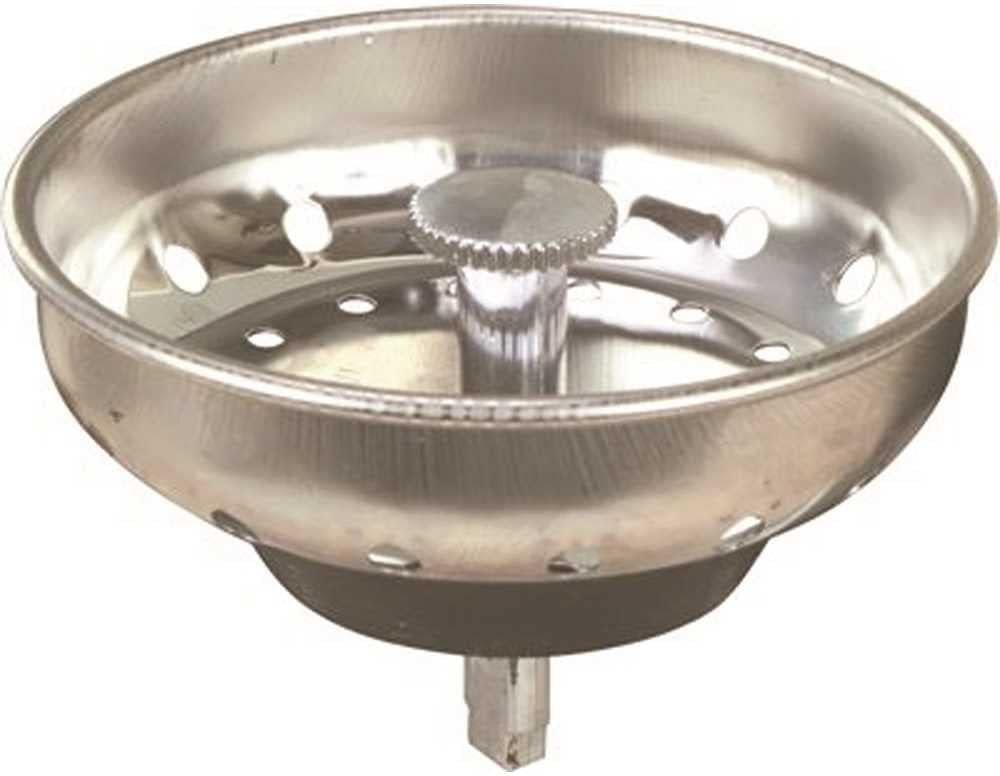 PROPLUS GIDDS-122359 Sink Basket Strainer with Peg Post, Stainless Steel