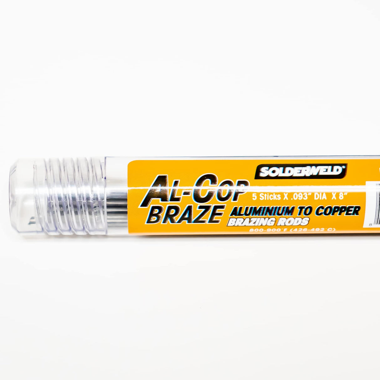Solderweld SW-ALCU5.5 Al-Cop Braze Aluminum to Copper Brazing 5 8'' Rods per pPack, Silver