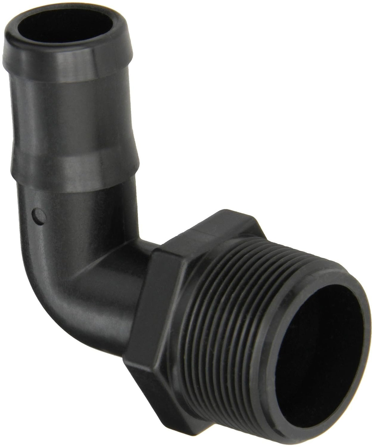 Banjo HB150/125-90 Polypropylene Hose Fitting, 90 Degree Elbow, 1-1/2" NPT Male x 1-1/4" Barbed