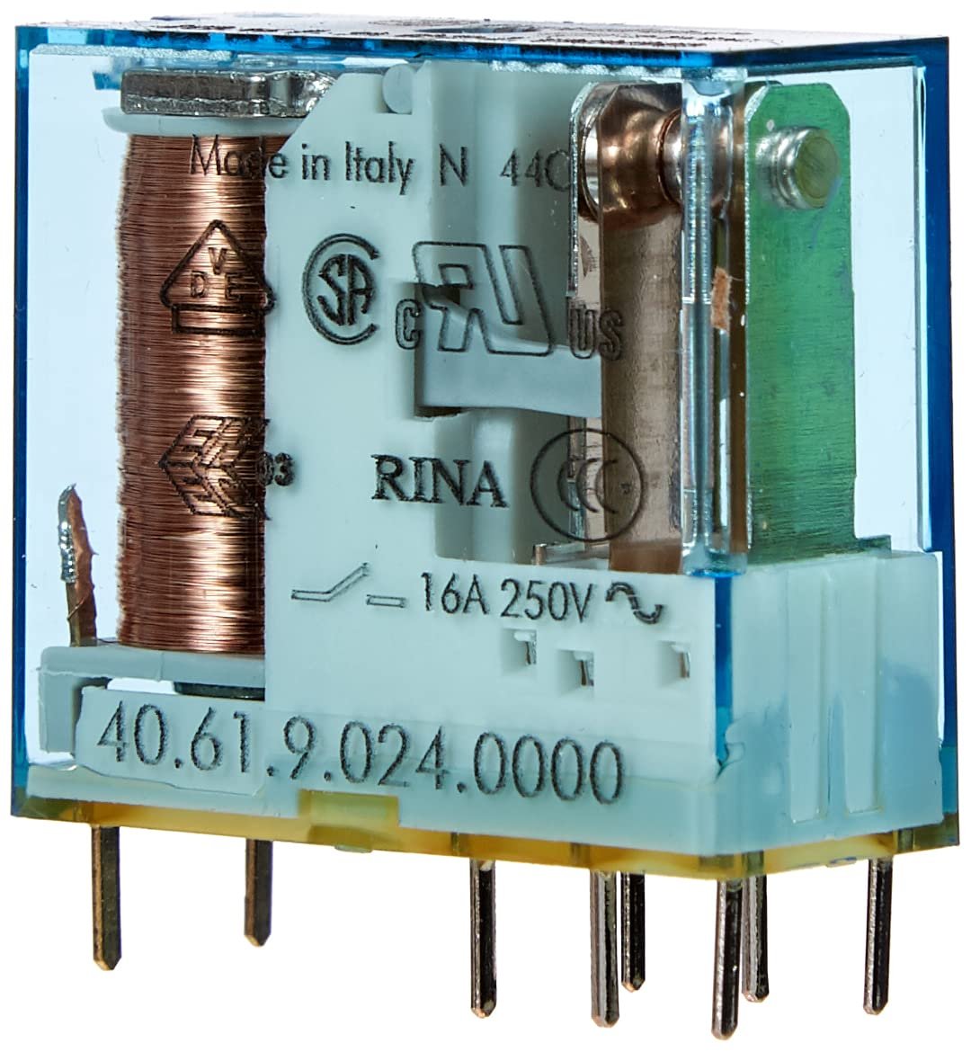 Finder Relay, Spdt, 250Vac, 16A - 40.61.9.024.0000