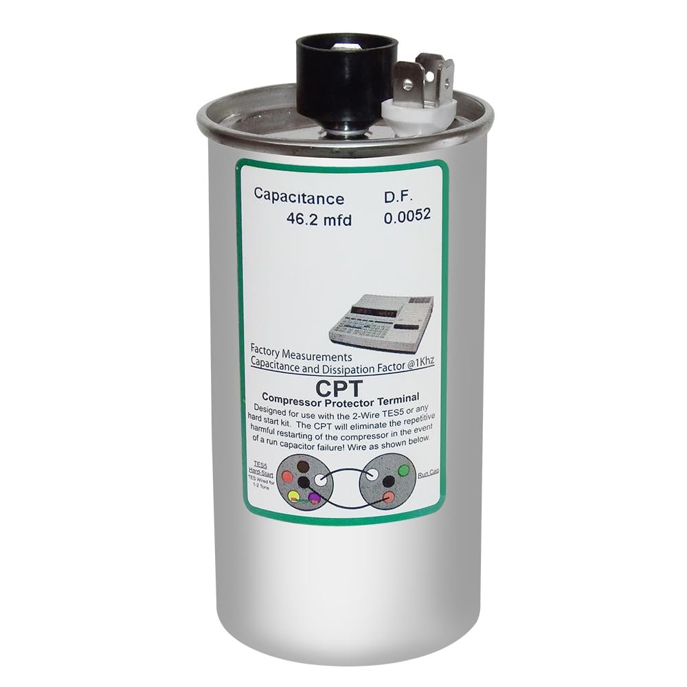 Amrad USA2216 Series Round USA-Made Motor Run Capacitor, 45 Mfd, 370/440 Vac-132331