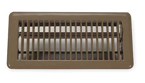 10" x 6" Floor Register,Brown