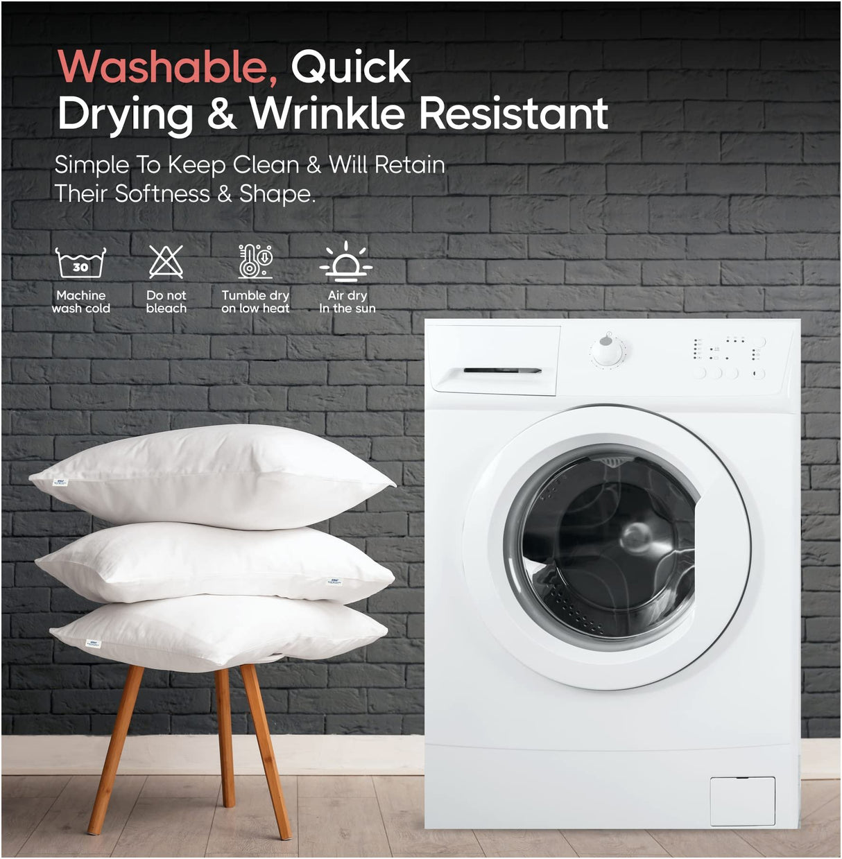 wynrest Best Western Victoria Pillow 20x30 Queen used in Best Western Hotels, Luxury Made in USA, T230 100% Cotton, Eco Adaptive Fiber Fill, Back or Stomach Sleepers, Hypoallergenic