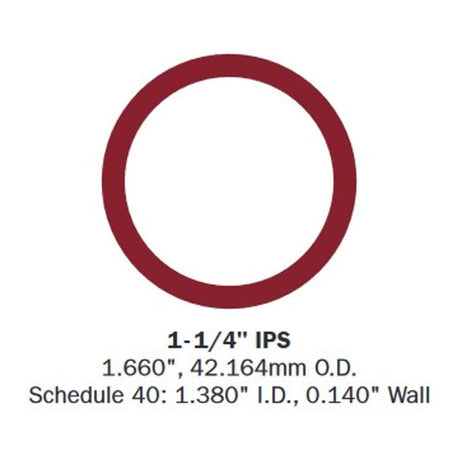 1-1/4" Speed-Rail® Adjustable Elbow/Tee Fits Pipe O.D. 1-5/8"