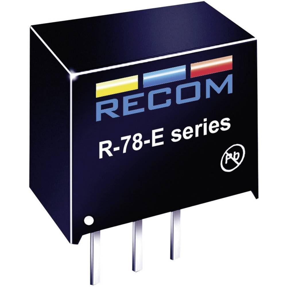 Recom Power Dc/dc Converter, 2.5W, 5V, 0.5A, Sip - R-78E5.0-0.5
