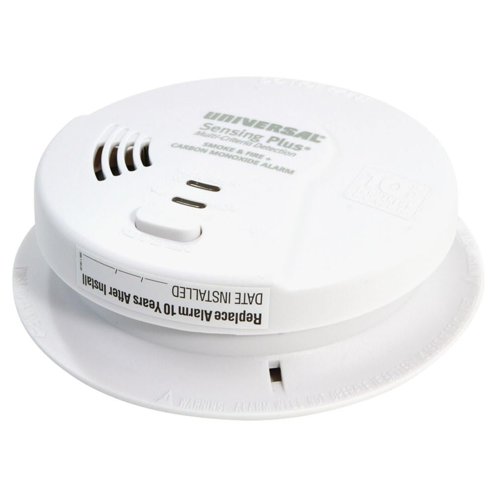 USI AMIC3511SB Sensing Plus Multi Criteria Combo Smoke, Fire & Carbon Monoxide Alarm with 10 Year Battery