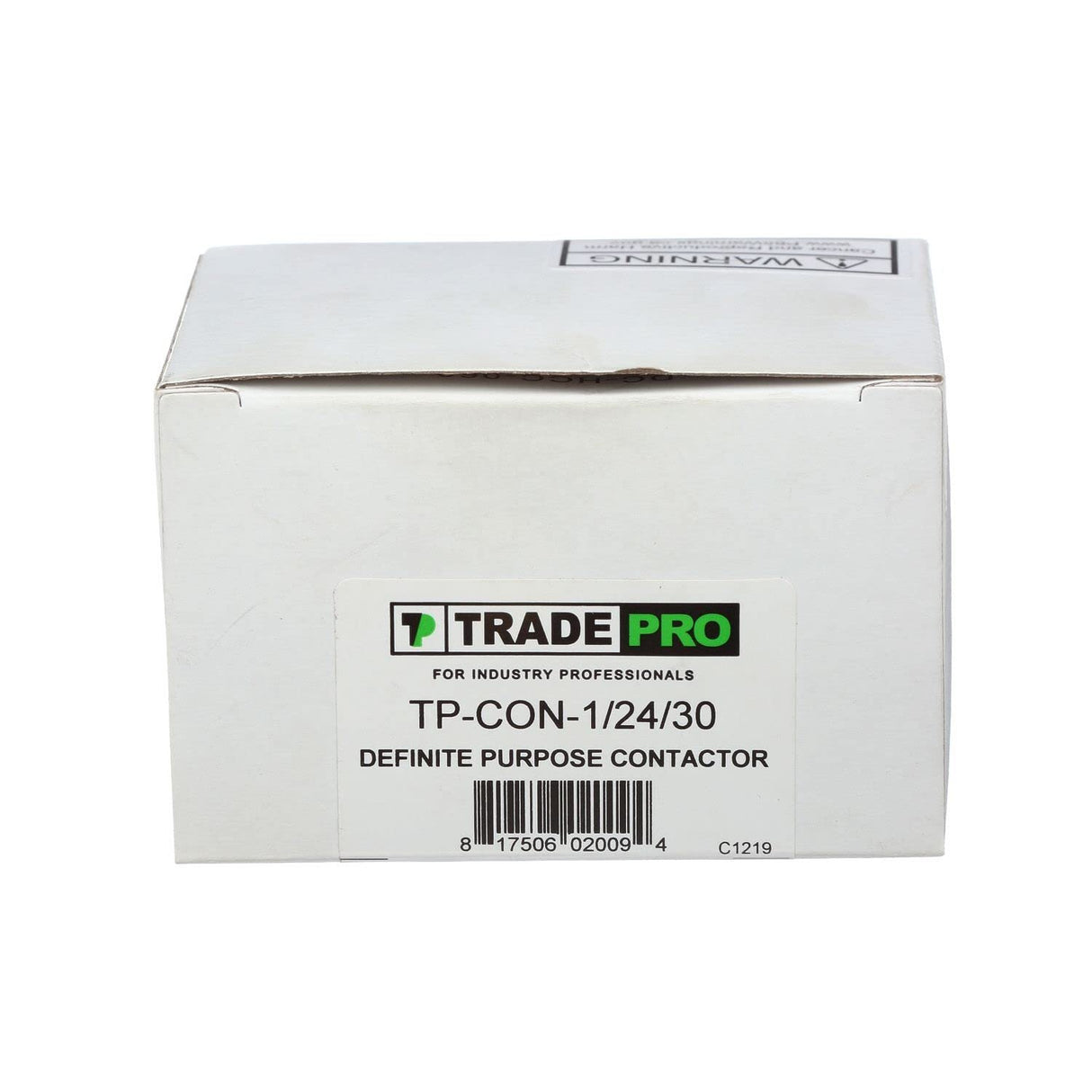 TradePro (TP-CON-1/24/30) 24 Volt 30 Amp Definite Purpose 1 Pole Contactor | 30 Full Load Amps (FLA) Rating, Silver Cadmium Oxide Contacts, -40°F to 150°F Temperature Range