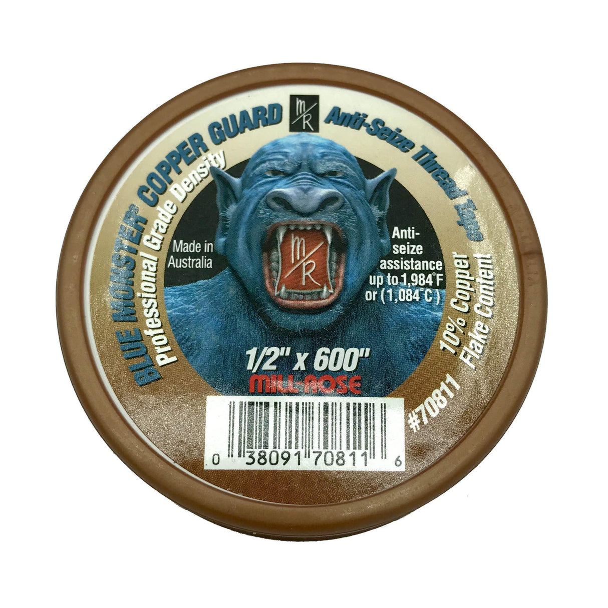 1/2IN X 600IN Blue Monster Copper Guard Anti-Seize Tape