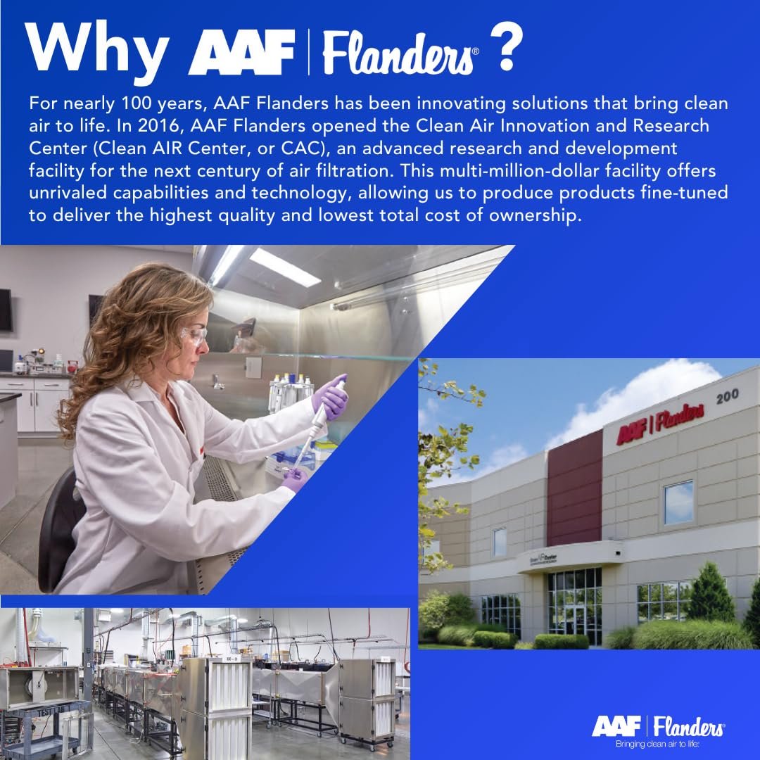 Flanders NaturalAire Reusable Air Filter 20x30x1 - Cut to Fit Material for Furnace, HVAC, & AC Vents - Washable Natural Fibers