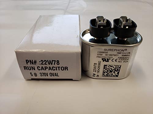 5 mfd 370V Capacitor 100600-01 22W78 Armstrong Lennox