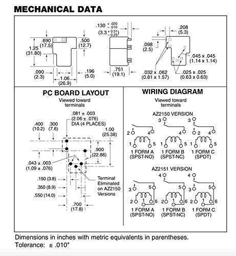 American Zettler AZ2150-1A-15DE 15VDC 256 Ohm 40A SPST-NO THT Power Relay (Pack of 2)
