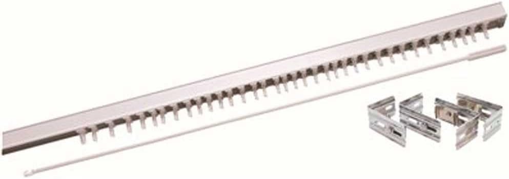 Designer's Touch Vertical Blind Steel HEADRAIL with Wand, White, 71 in. (1/EA)