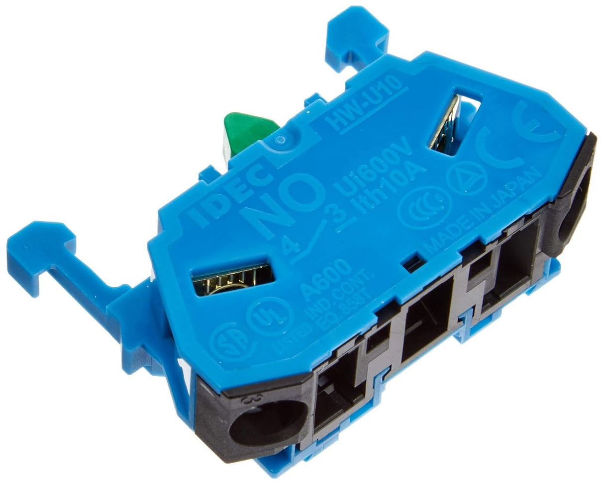 Idec HW-U10 Universal Contact Block, 1NO, 600V, 10A