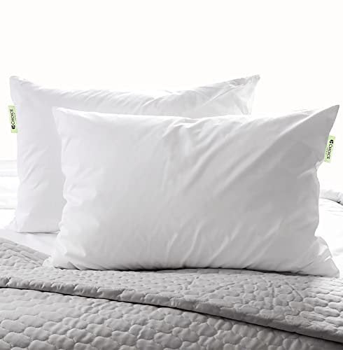 Authentic Choice Hotels’ Luminesse Hypoallergenic Green Label Luxury 2 pcs Soft Pillow, White, Standard (Pack of 2)