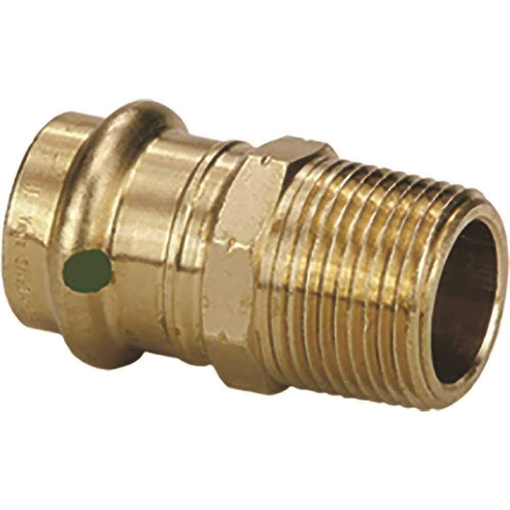 Viega 79230 ProPress Zero Lead Bronze Adapter with Male 3/4-Inch by 3/4-Inch P x Male NPT, by Viega