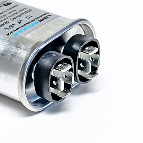 Supco Capacitor Oval Run 10 uf 370/440 Volts for HVAC Motors Compressors LCR10X440 Linebacker