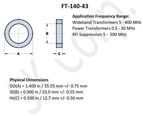 Fair-Rite 5943002701 Ferrite Toroid Core