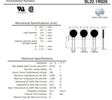 Ametherm SL22 1R020 (Pack of 2) NTC THERMISTOR,ICL 1 OHM 20% 20A 22MM, (Also SG100, SG301)