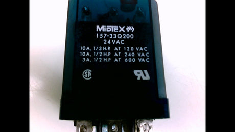 Midtex Relays, Inc. 157-33Q200, Relay 24 Vac 157-33Q200