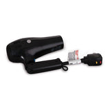 Sunbeam HD3010-005 Retractable Cord Folding Handheld Hair Dryer with Concentrator, 1875 Watts, Cool Shot Button, Tourmaline Ionic, Black