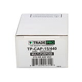 TradePro (TP-CAP-15/440) 15 MFD (Microfarads) 440 Volt Oval Single Run Capacitor | 60,000 Hour Operating Life, Aluminum Composition, -40°F to 158°F (-40°C to 70°C) Temperature Range