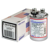 Amrad USA2206 Series Round USA-Made Motor Run Capacitor, 7.5 Mfd, 370/440 Vac-132322