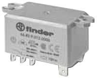FINDER 66.82.8.120.0300 Relay, Power, DPST, 120VAC, 50A, Flange
