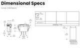 Carling Technologies Lighted Rocker Switch | SPST ON-Off 10A/250VAC 15A/125VAC | Red Actuator 250V Neon Lamp