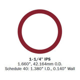 1-1/4" Speed-Rail® Adjustable Elbow/Tee Fits Pipe O.D. 1-5/8"