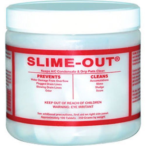 SO100 - OEM Slime-Out Air Conditioning Condensate Drip Pan Flush Tablets 100 Tablets