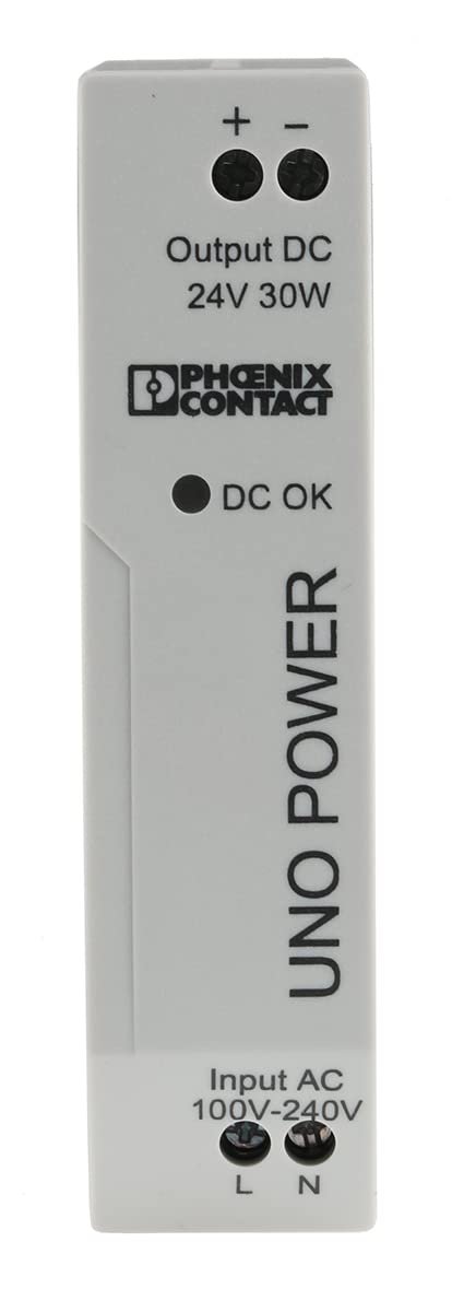 Pheonix Contact UNO-PS/1AC/24DC/30W AC/DC CONVERTER, 30W, 24V, 1.25A