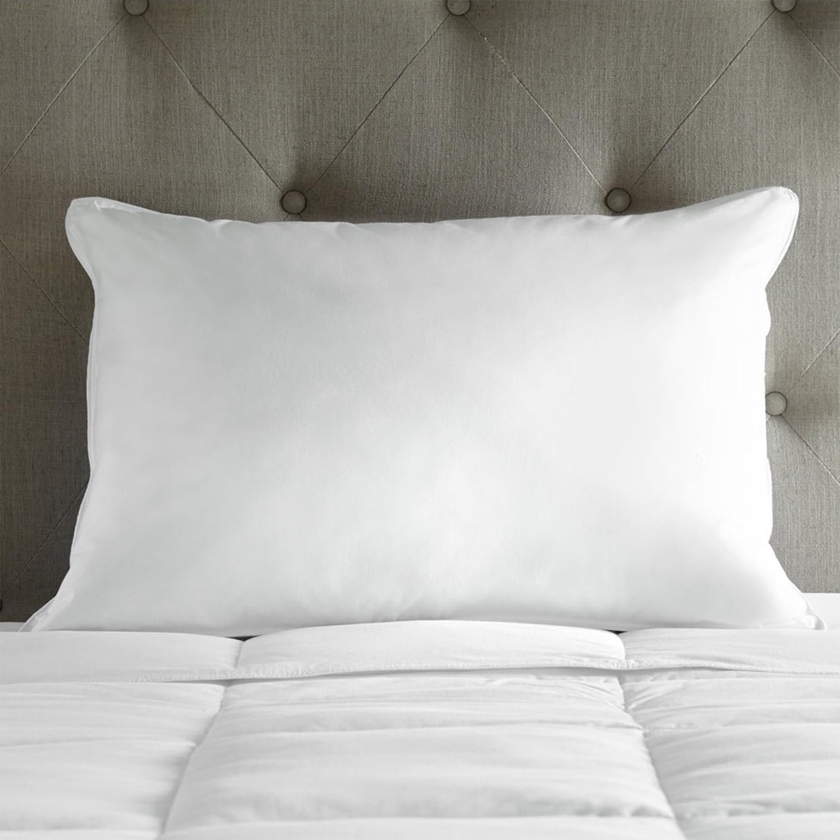 Downlite EnviroLoft Hotel Pillow – Queen/Jumbo Size 20” x 30”, Down Alternative Firm Pillow for Side Sleepers – Hypoallergenic & Luxurious 230 TC Cotton Fabric – Machine Washable/Dryable