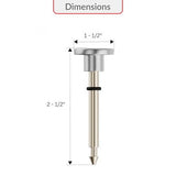 Proplus 101017 Bathtub Spout with Diverter Repair Kit in Chrome – Universal Replacement for Tub Diverter Spout, Easy Installation