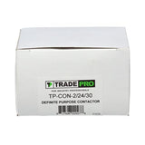 TradePro (TP-CON-2/24/30) 24 Volt 30 Amp Definite Purpose 2 Pole Contactor | 30 Full Load Amps (FLA) Rating, Silver Cadmium Oxide Contacts, -40°F to 150°F Temperature Range