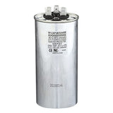 TradePro (TP-CAP-80/5/440R) 80+5 MFD (Microfarads) 440 Volt Round Dual Run Capacitor | 60,000 Hour Operating Life, Aluminum Composition, -40°F to 158°F (-40°C to 70°C) Temperature Range